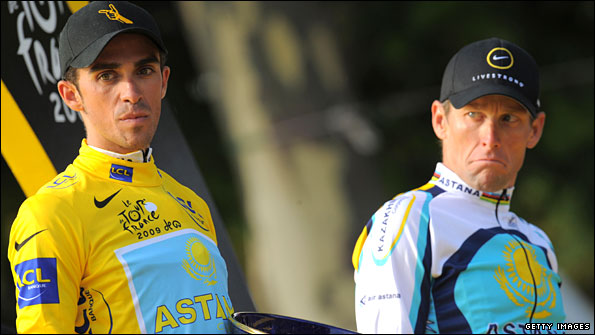 Contador and Armstrong