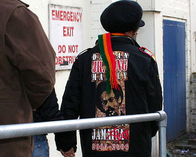 Damian manages to leave the venue after a great Q&A session