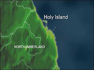 Holy Island map