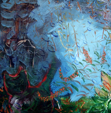 Pauline Williams, Darkest Night - oil on canvas. Image © the artist and courtesy of Oriel Washington Gallery