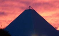 The Pyramid Stage at Sunset