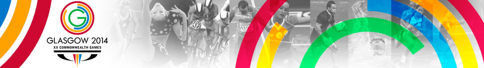 Glasgow 2014 Banner featuring athletes