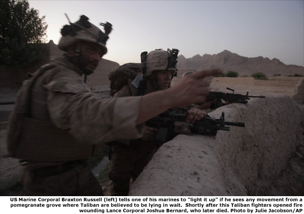 US Marines in Afghanistan