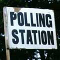 'Polling Station' sign