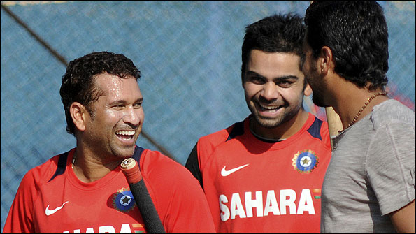 Sachin Tendulkar and Virat Kohli