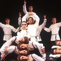 The Royal Ballet Corps dancing 'Les Noces' to the music of Stravinsky