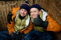 Mitchell and Webb in a basket