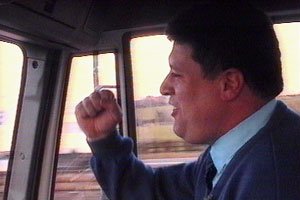 Conrad rejoices in a crashed BMW