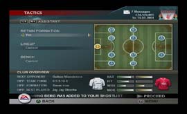 Total Club Manager 2004 screen