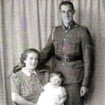 Ken and Ilene Prout with daughter Kathleen, May 1943