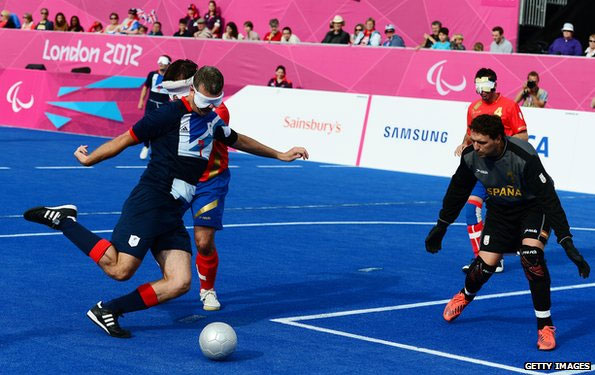 David Clarke captain of Britain's Football five-a-side team