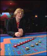 Jane Dodge in a casino