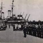 FIELD MARSHALL BERNARD MONTGOMERY ARRIVING AT COPENHAGEN MAY 1945