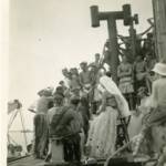 Crossing the line ceremony, Addu Atol, September 1944.