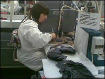 shoes being made at the Moreschi factory