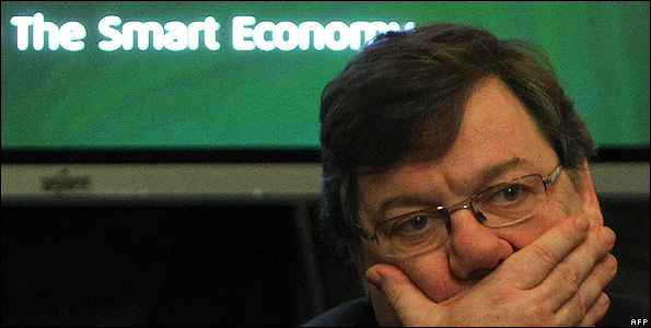 Irish PM Brian Cowen - file pic