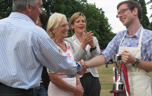Edd Kimber winning The Great British Bake Off