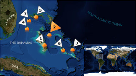 Dive map - Atlantic Ocean - Site 2