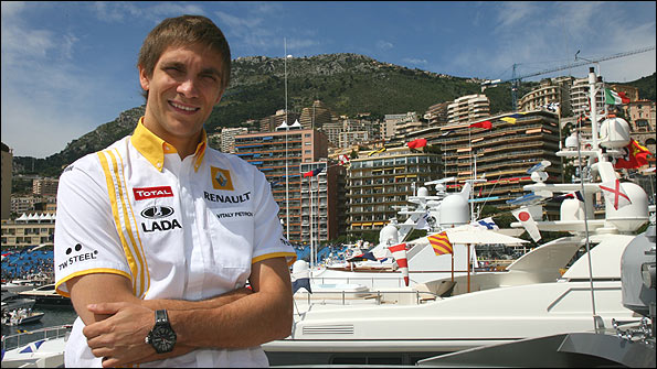 Vitaly Petrov in Monaco