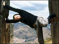 Vera's pilates Inca-style!