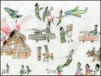 Darfur - A child's depiction of what is happening in the country