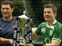 Ireland Captain Brian O'Driscoll at the 6 nations press launch