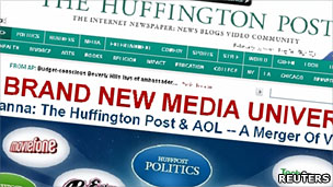 Screengrab of Huffington Post website