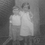 My Brother and I on board ship 1940