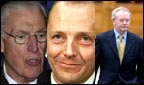 Ian Paisley snr, Hugh Orde and Martin McGuiness