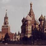 The view from my room at the Rousia Hotel in Red Square in 1946.
