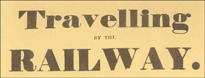 Travelling by the railway