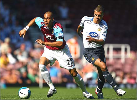 Bobby Zamora, West Ham United, and Paul Scharner, Wigan Athletic