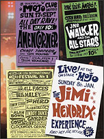 Mojo posters designed by Colin Duffield