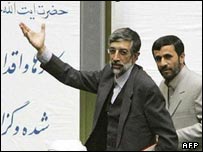 احمدی نژاد و حداد عادل