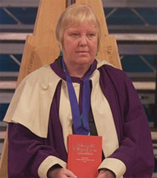 Grace Roberts, winner of the Daniel Owen Memorial Prize at the 2010 National Eisteddfod