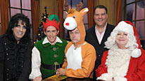 Rob Brydon (second left) is joined by Alice Cooper, Jack Dee, Bryn Terfel and Jo Brand for his Christmas Show