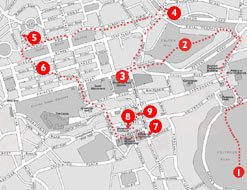 Quentin's route around Edinburgh