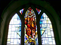 Stained glass at St. Mary's Church, Newbourne