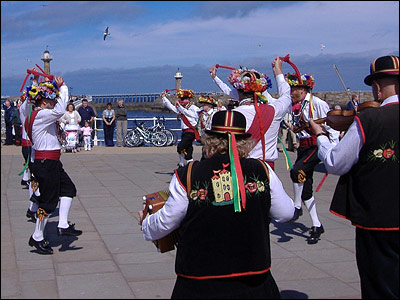 Morris dancers in Whitby