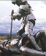 Knights doing battle