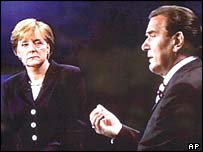 Angela Merkel e Gerhard Schroeder