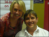 Ben with BBC South's Sally Taylor