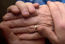 Holding hands