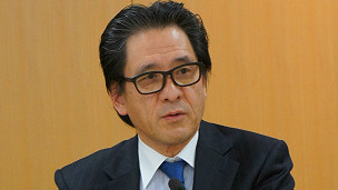 日本貿易振興機構理事長石毛博行網記者等座談中日經貿關係