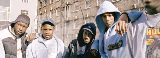 Teenagers wearing hoodies