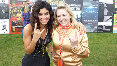 Marina and Beth backstage 