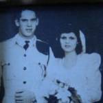 My husband Terry and I on our wedding day - 1946