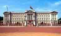 Photograph showing Buckingham Palace, London