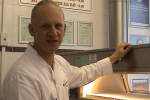 Mark can set his clock by some of the regular customers at his fish and chip shop.