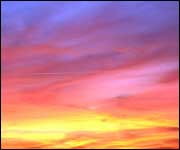 spectacular sunset